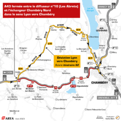 A43 : Travaux de chaussée